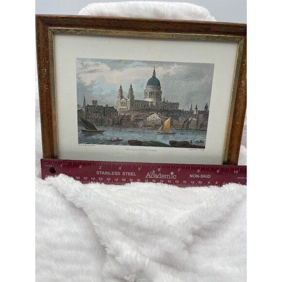 St Paul's Cathedral Original Drawing Thomas H Shepherd Engraved by J Tingle - Picture 7 of 9